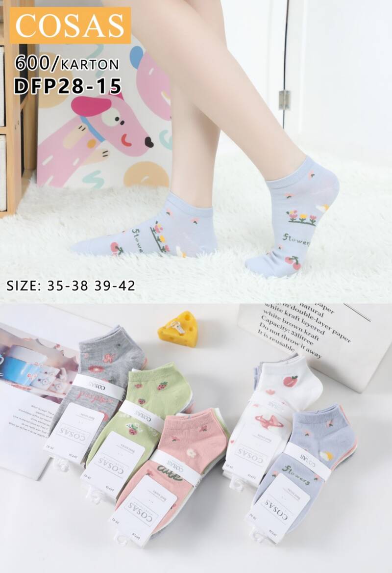 Skarpety damskie Roz 35-42, Mix kolor Paczka 40 szt 1